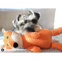 Woodland Fox Plush Dog Toy