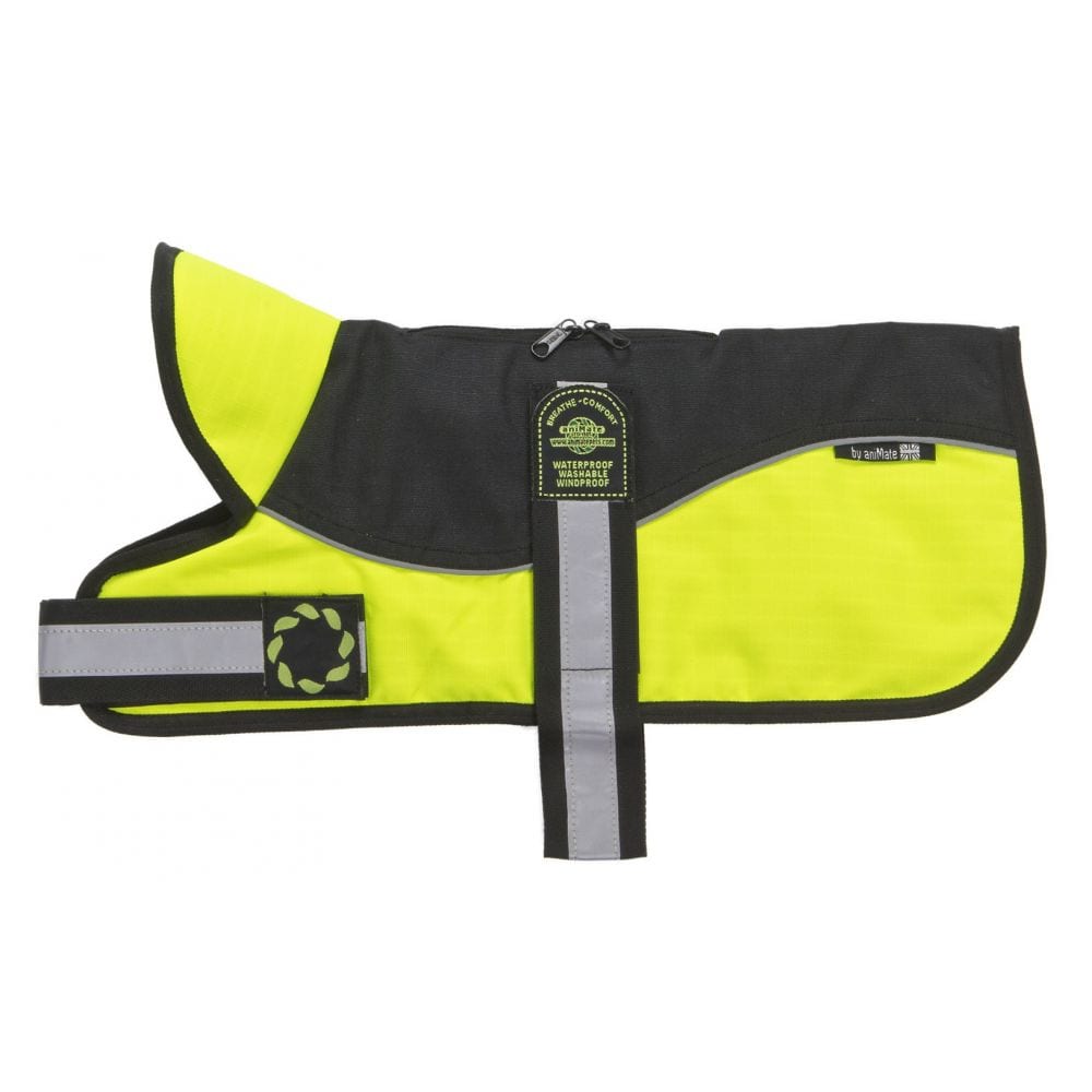 Animate Reflective High Viz Black Padded Harness Coat