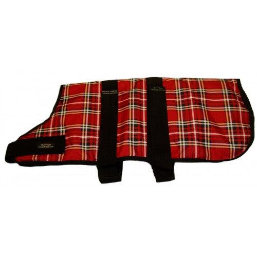 Outhwaite Red Tartan Dog Coat